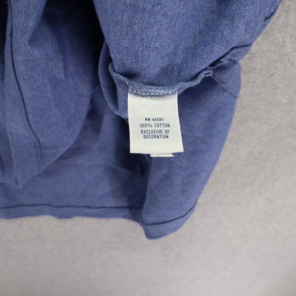 Polo Ralph Lauren Shirt Mens 2XL Pima Soft Touch Flesh Pony Blue Short Sleeve - Picture 4 of 7